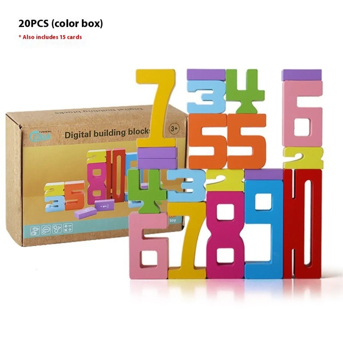 Eco Smart Wooden Learning Bricks Pro